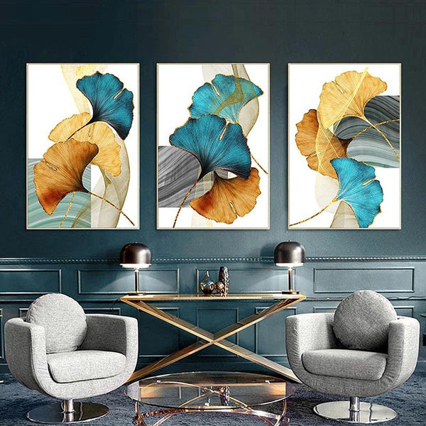 Leaves TrendHaus Decorative Paintings - Home Decoration, Decorating Living Room, Bedroom