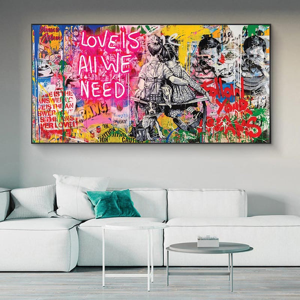 Love Is All We Need Pintura decorativa para salón, dormitorio | TrendHaus - Decoración del Hogar