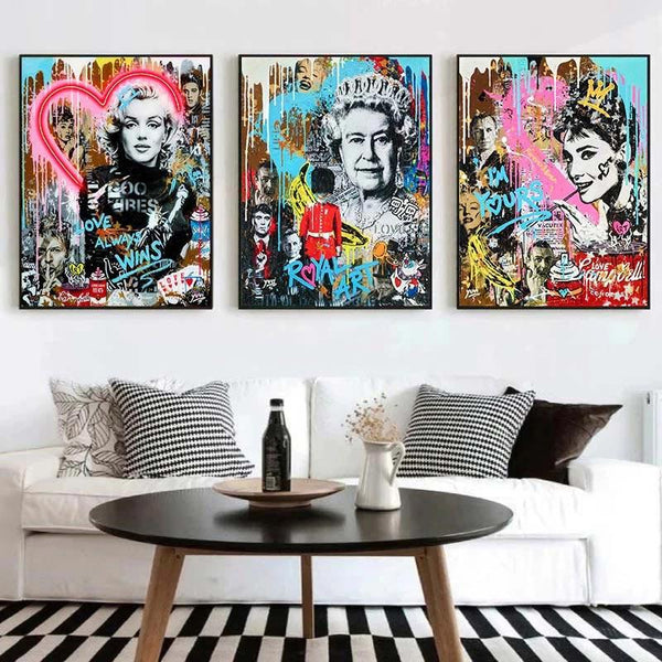 Quadros Decorativos Pop Art Graffiti | TrendHaus - Decoração para Casa