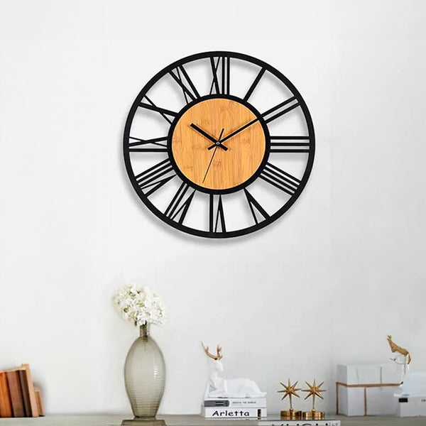 Reloj de pared romano decora la sala de estar | TrendHaus - Decoración del Hogar