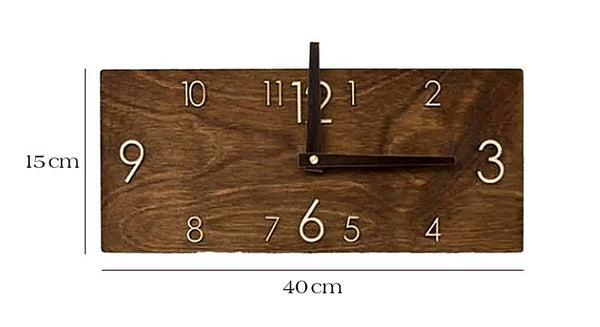 Rectangular Wooden Wall Clock Measurements | TrendHaus - Home Decoration