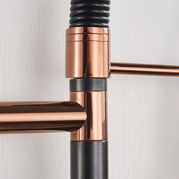 Gourmet Premium Black Rosé Gold Kitchen Faucet | TrendHaus - Home Decoration