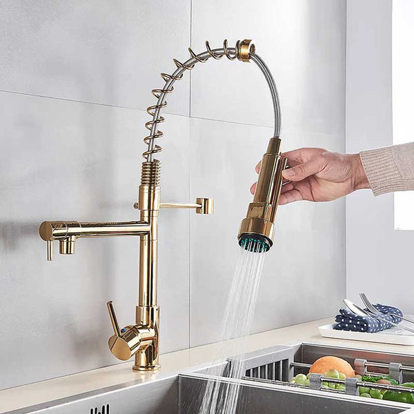 Gourmet Premium Gold Kitchen Faucet | TrendHaus - Home Decoration