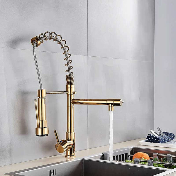 Gourmet Premium Gold Kitchen Faucet 02 | TrendHaus - Home Decoration