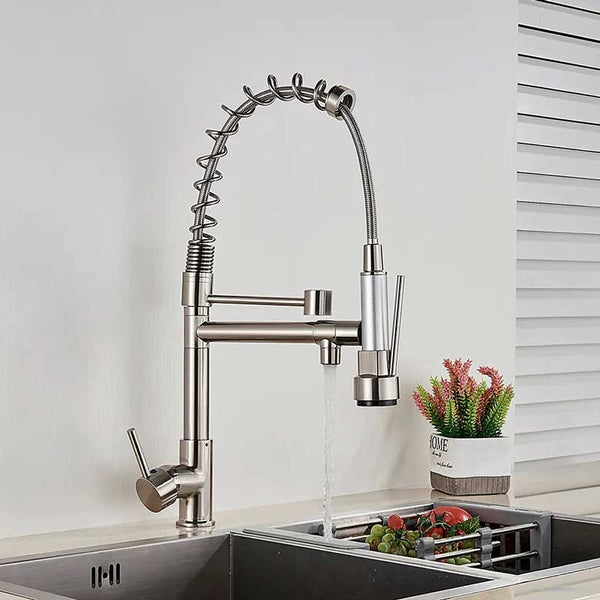 Gourmet Kitchen Faucet Premium Brushed Nickel 2 | TrendHaus - Home Decoration