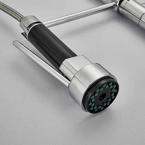 Premium Chrome Gourmet Kitchen Faucet Nozzle | TrendHaus Home Decoration