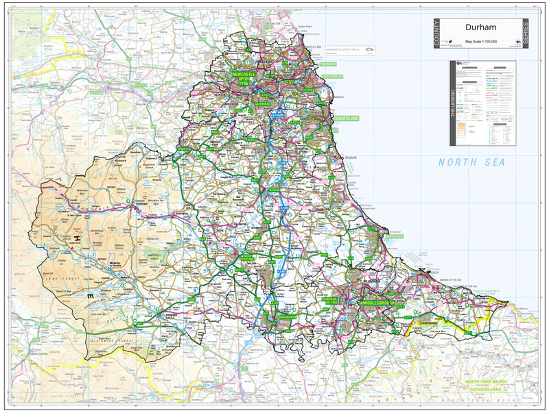 Map Of Durham And Surrounding Area County Durham Map – Map Logic