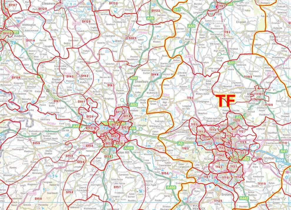 map of the west midlands West Midlands Postcode Sector Map S10 Map Logic map of the west midlands