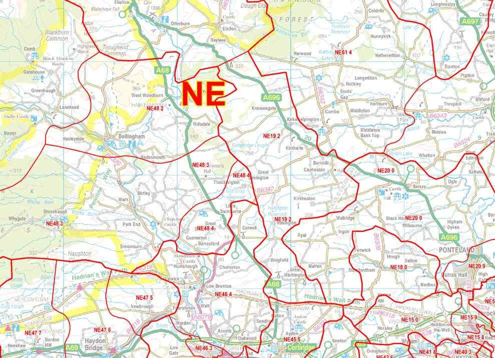 North East England Postcode Sector Map S16 Map Logic 3525