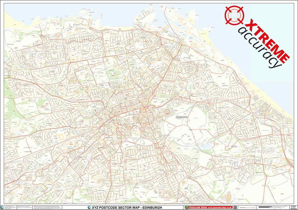 Edinburgh Zip Code Map Edinburgh City Centre Postcode Sector Map (C6) | Map Logic | Reviews On  Judge.me