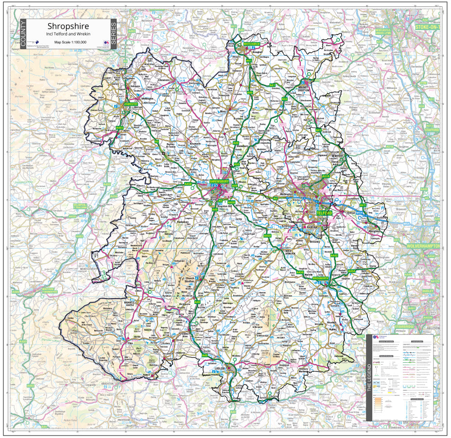 Shropshire County Map 2021 Map Logic   Shropshire 1800x 