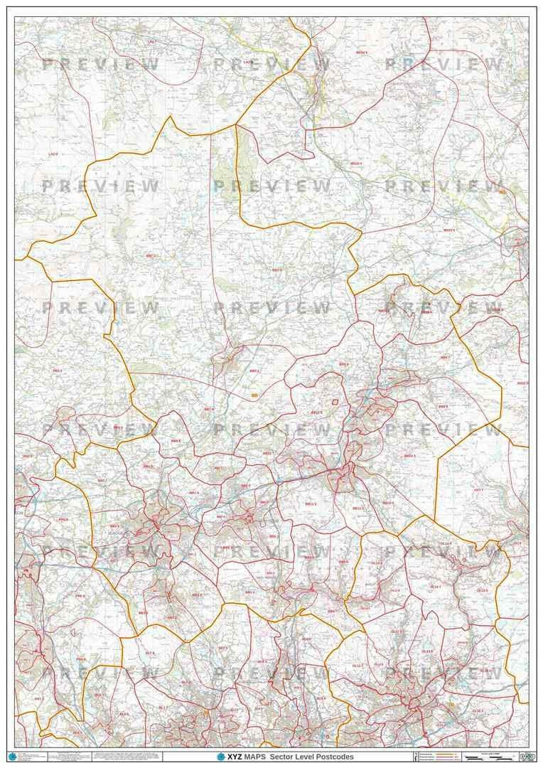 Bb Postcode Map For The Blackburn Postcode Area Or Pdf Download Map Logic 9345