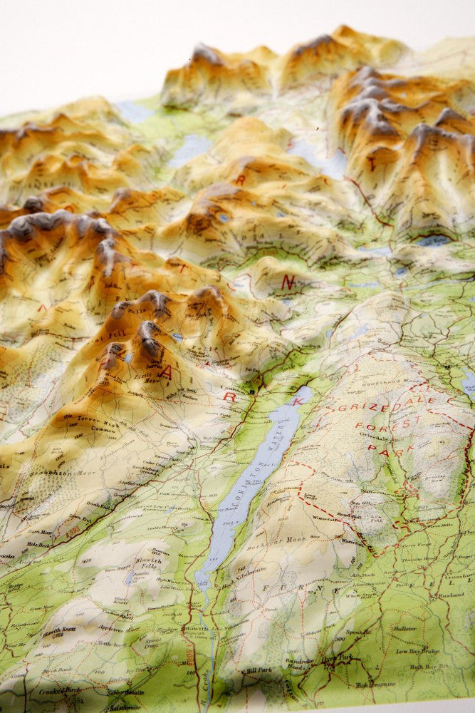 relief map of lake district Lake District 3d Relief Map Map Logic relief map of lake district