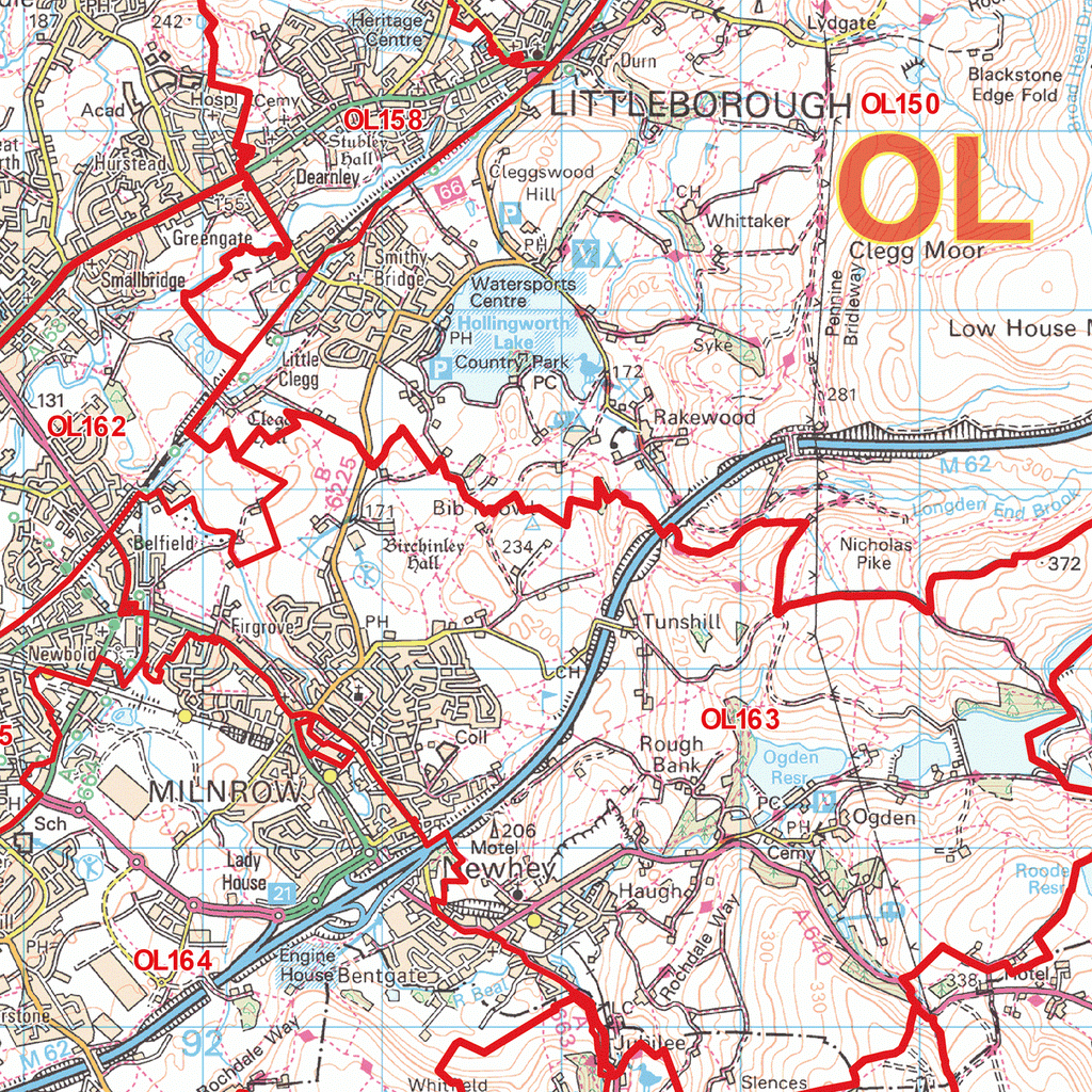 Oldham Postcode Map OL Map Logic   Oldham Postcode Map Detail 1024x1024 