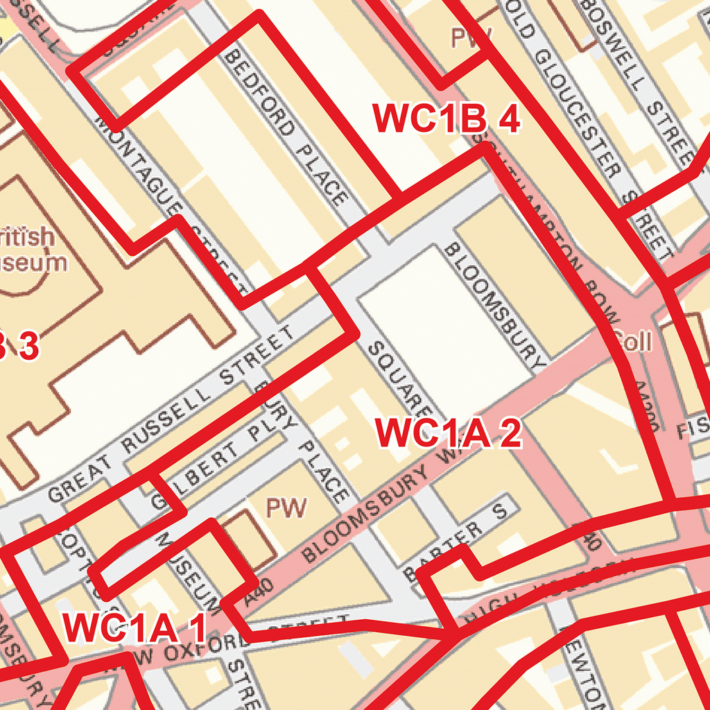 Wc Postcode Area Map Map Logic 1439