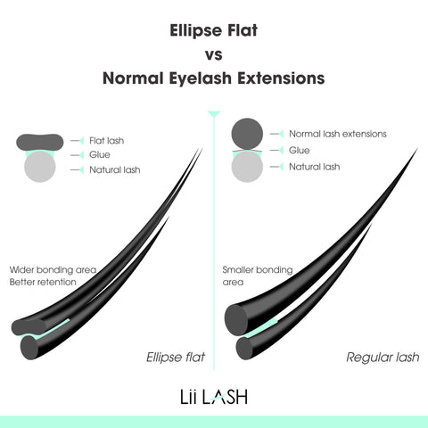 Compared Flat lashes and normal lashes - LiiLash