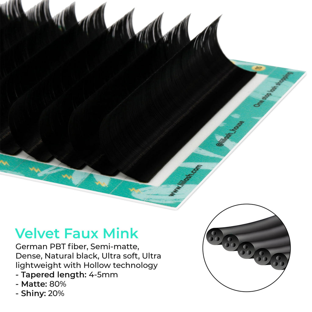 Velvet Faux Mink eyelash extension material