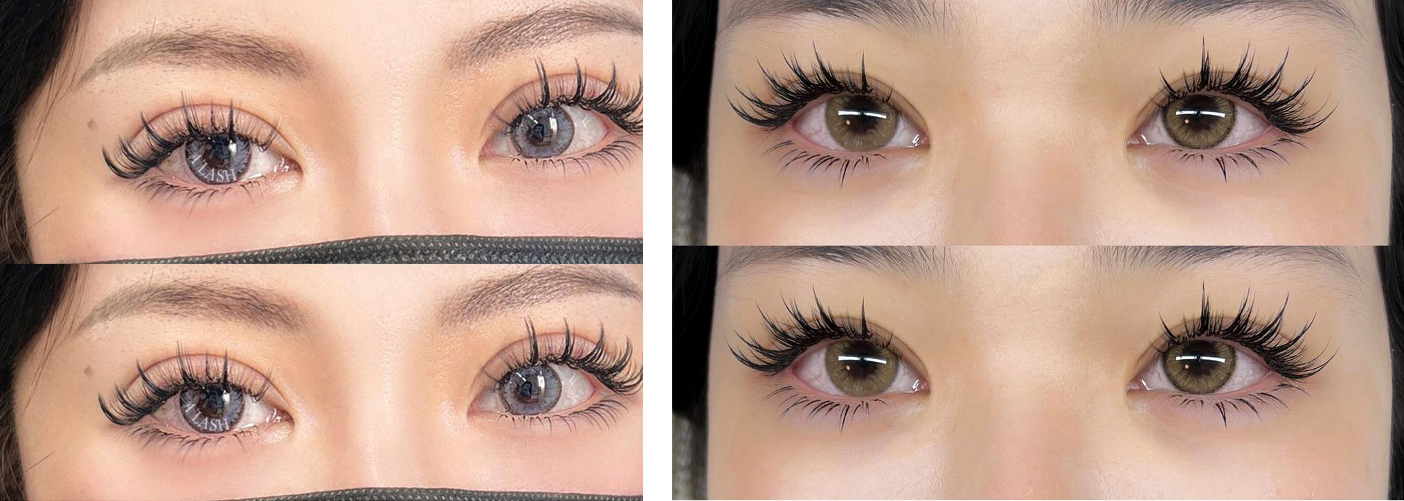 An image displaying the result of anime (manga) lash extensions. The lashes appear long, dramatic, and curled, resembling the iconic wide-eyed look often seen in Japanese manga characters. The style features bold, extended lashes for a captivating and expressive appearance