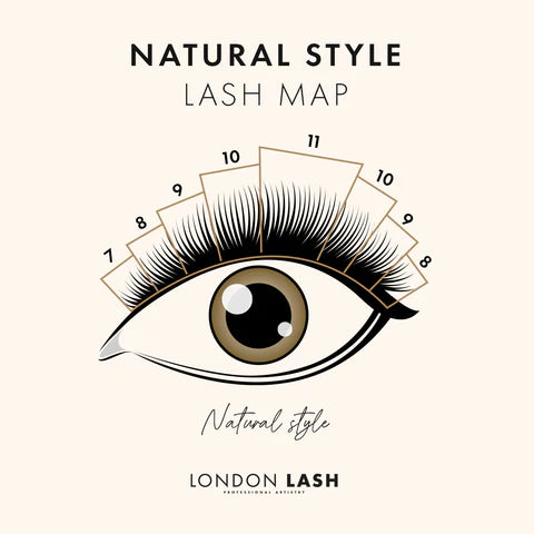 hooded eye lash map