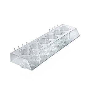 Global Approved 224053 Pegboard Cup Display For Pegboard/Slatwall, 3  Diameter, Acrylic
