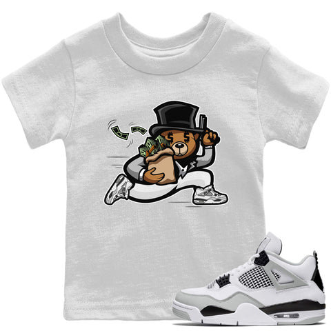 Kid's Jordan 4 Military Black Sneaker Tees