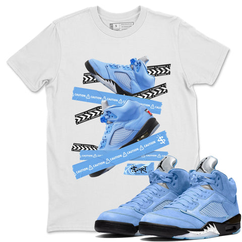  Shirt To Match Jordan Retro 5 University Blue,UNC Juice Graphic  Tee,UNC Toe (XL, Black) : Handmade Products