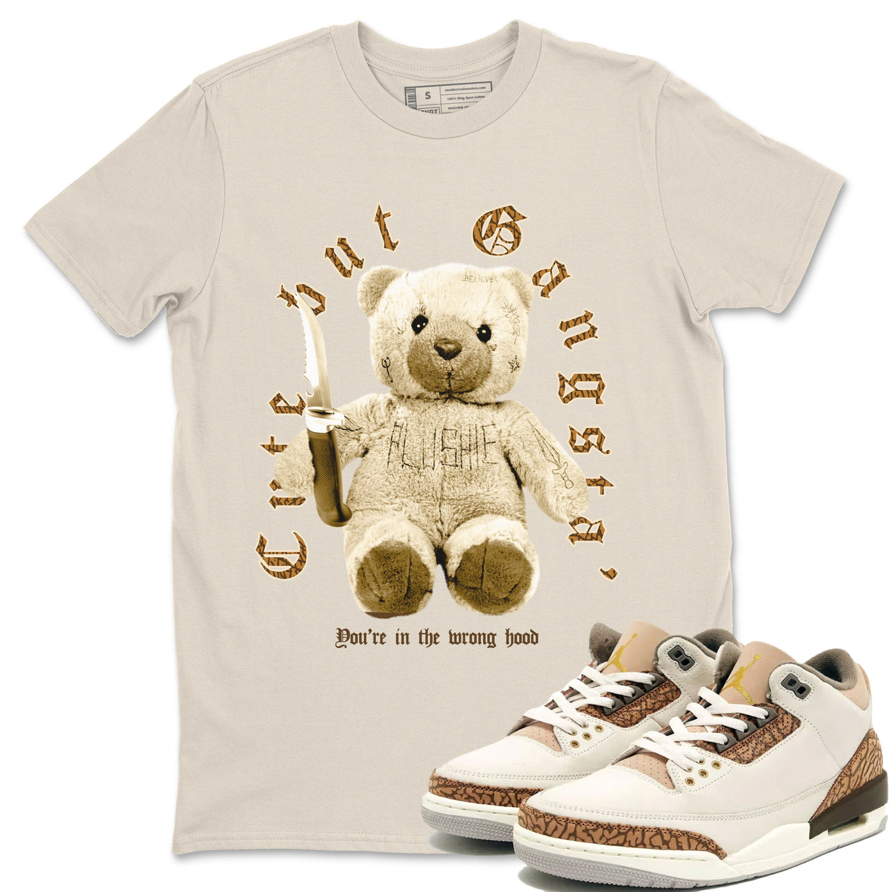 SNRT Sneaker Tee Air Jordan 3 Palomino | Always Winning Unisex T-Shirt | SNRT Sneaker Release Tees T-Shirt / Natural / 3XL