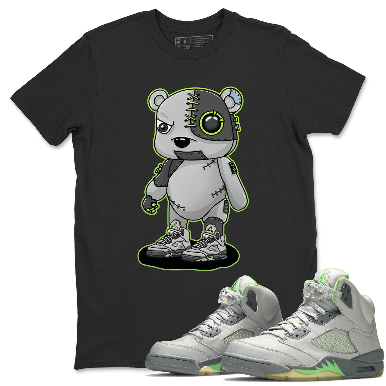 Air Jordan Retro 5 Green Bean Sneaker Tees