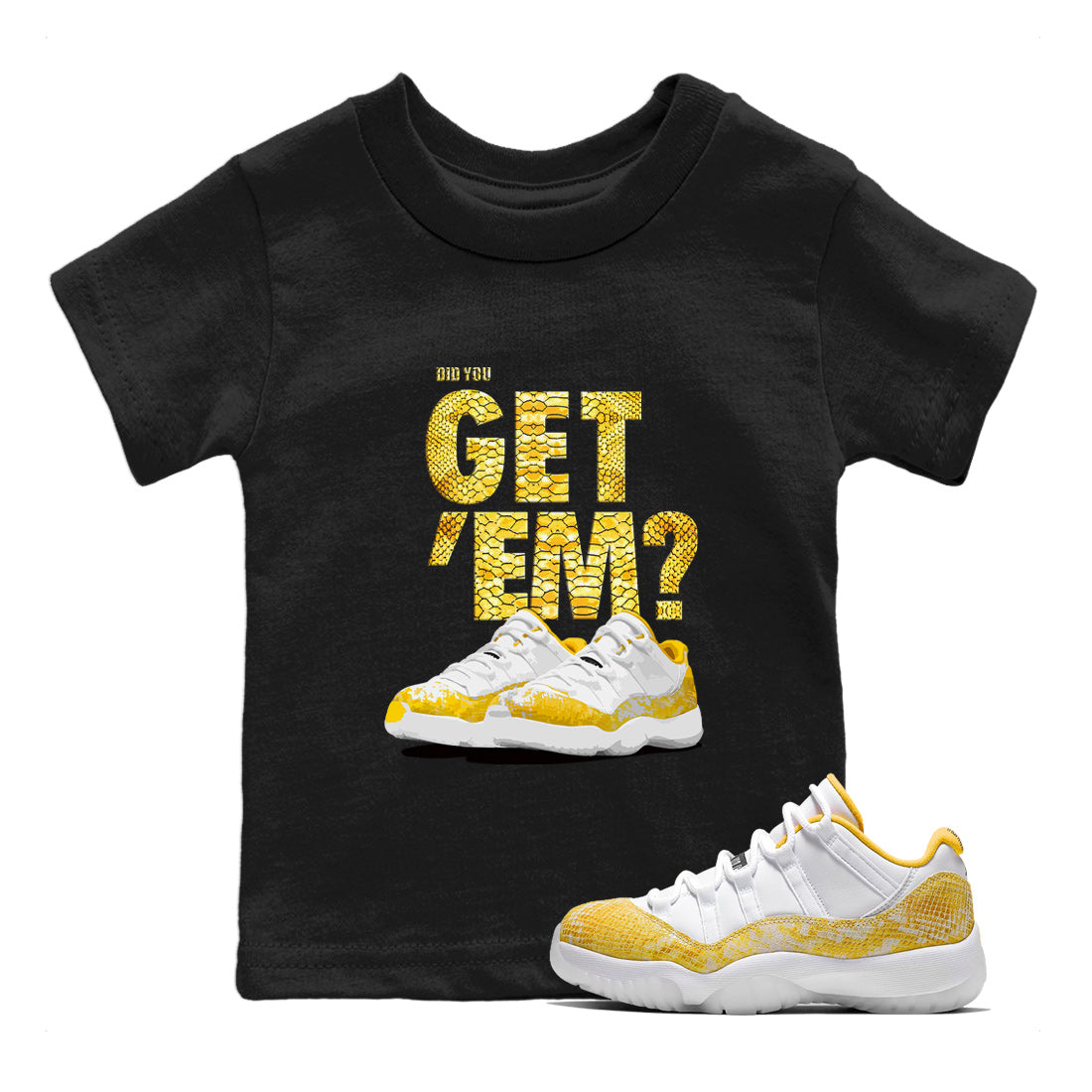 Gold 11s Shirts to Match Jordans- Sneakermatchtees
