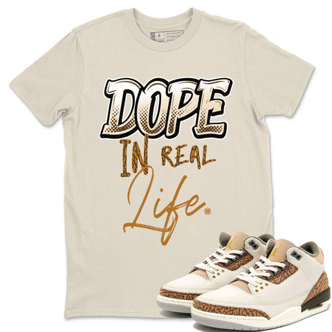 Shoe Drip Shirt to Match Jordan 3 Palomino/ Orewood Brown 