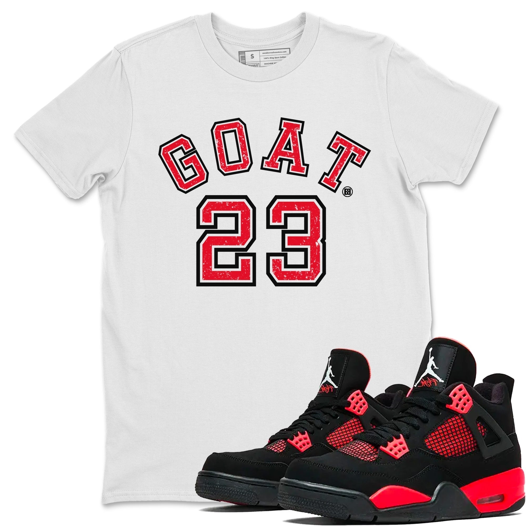 jordan 4 red thunder goat