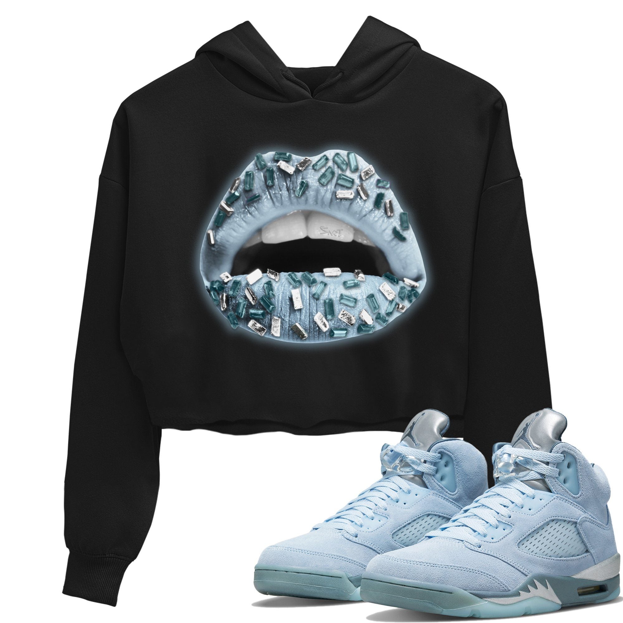 blue bird jordan 5 shirt