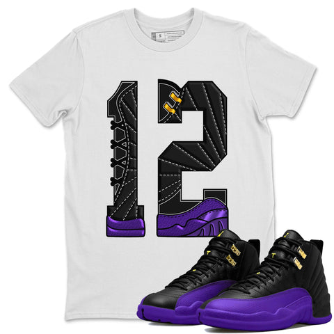 SNRT Sneaker Tee Jordan 12 Super Bowl | New Kicks Women's Shirts | SNRT Sneaker Tees Crop Hoodie / Black / L