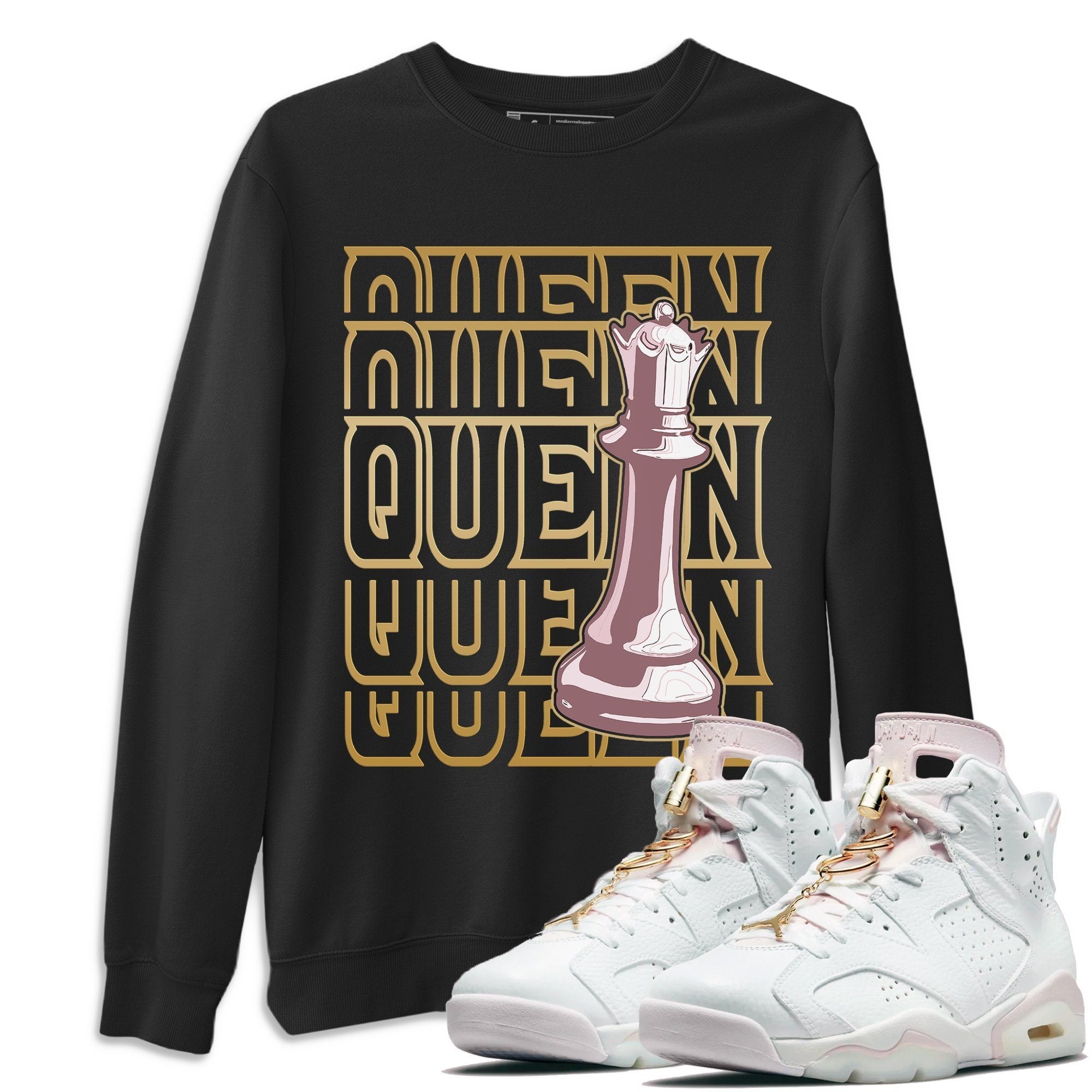 gold hoops jordan 6 shirt