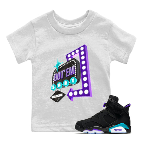 NowServing Jordan 6 Pinnacle Sneaker Colorway Beacon Print T-Shirt