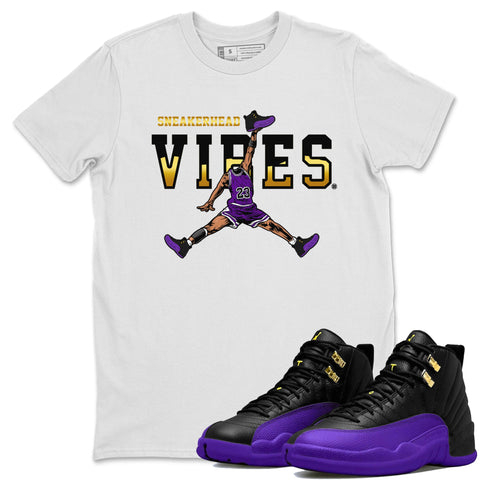 University gold Jordan 12 sneaker collection matching guys tee collection