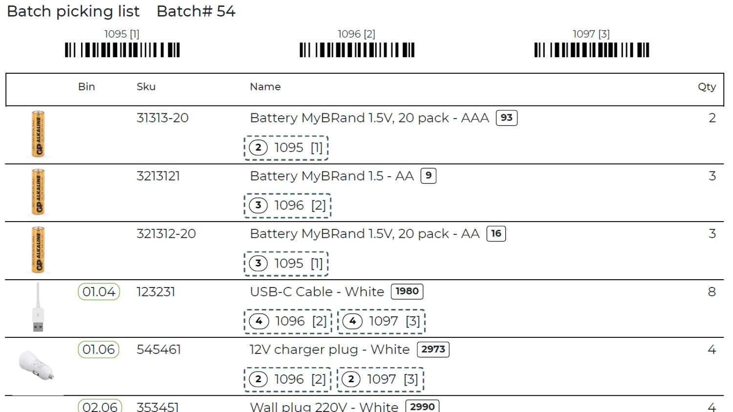 iPacky toplu seçim listesi ekran görüntüsü