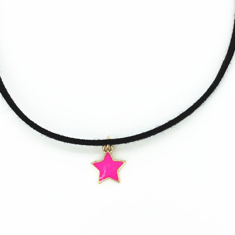 plain black choker necklace