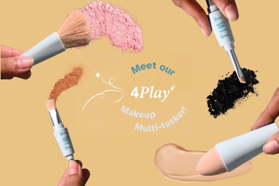 The 4Play 4-in-1 Makeup Brush