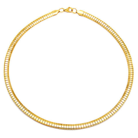 Steeltime Ladies 18K Gold Plated Omega Necklace