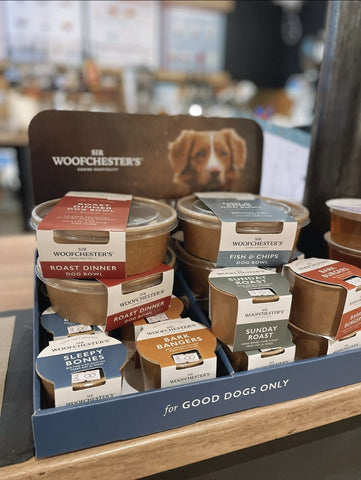 An image of the Sir Woofchester Dog Treats available at Charlie + Co Dog Cafe in Nantwich Cheshire