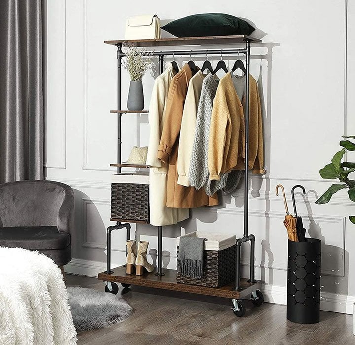Industrial clothes rack
