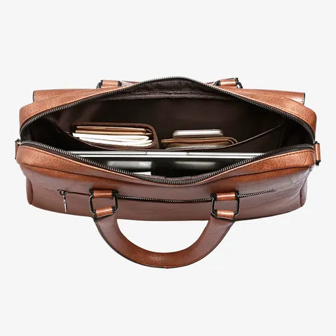 Detalhes e compartimentos da Maleta Masculina Weixier