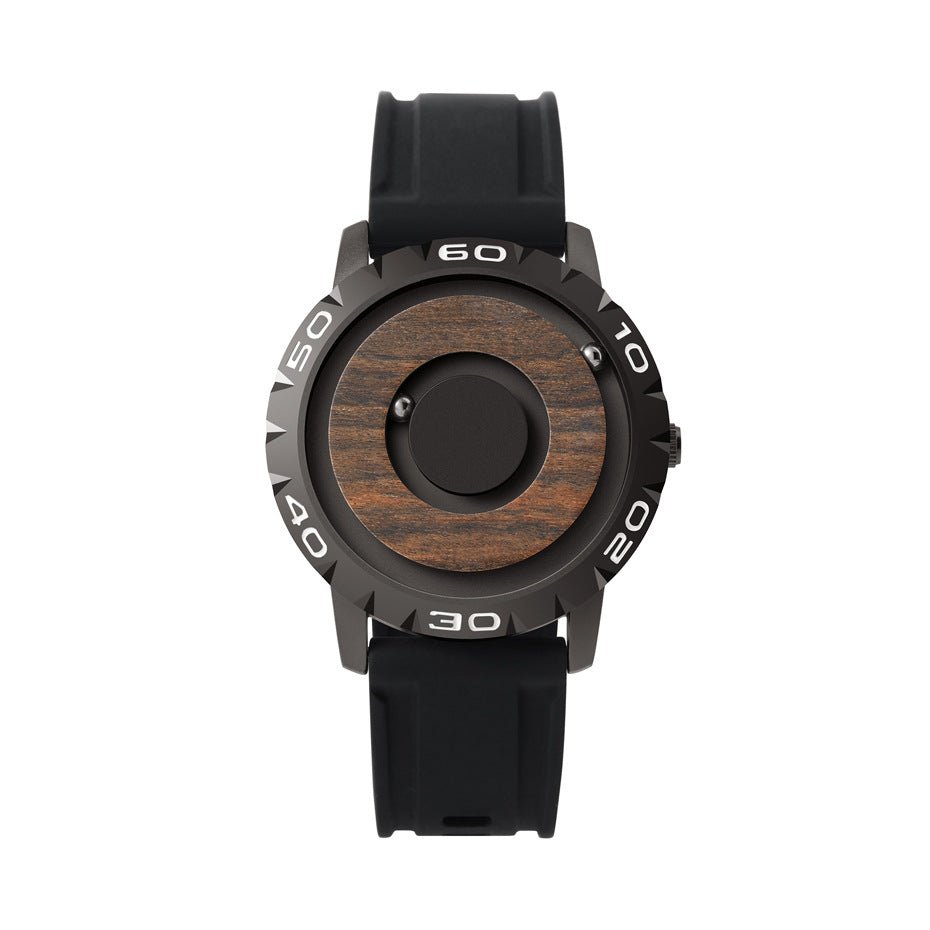 mens wooden watch with magnetic ball 473815