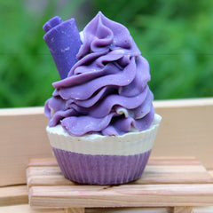 Lavender soap cupcake goat milk soap