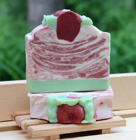 Red apple goat milk soap whitetail lane farm artisan