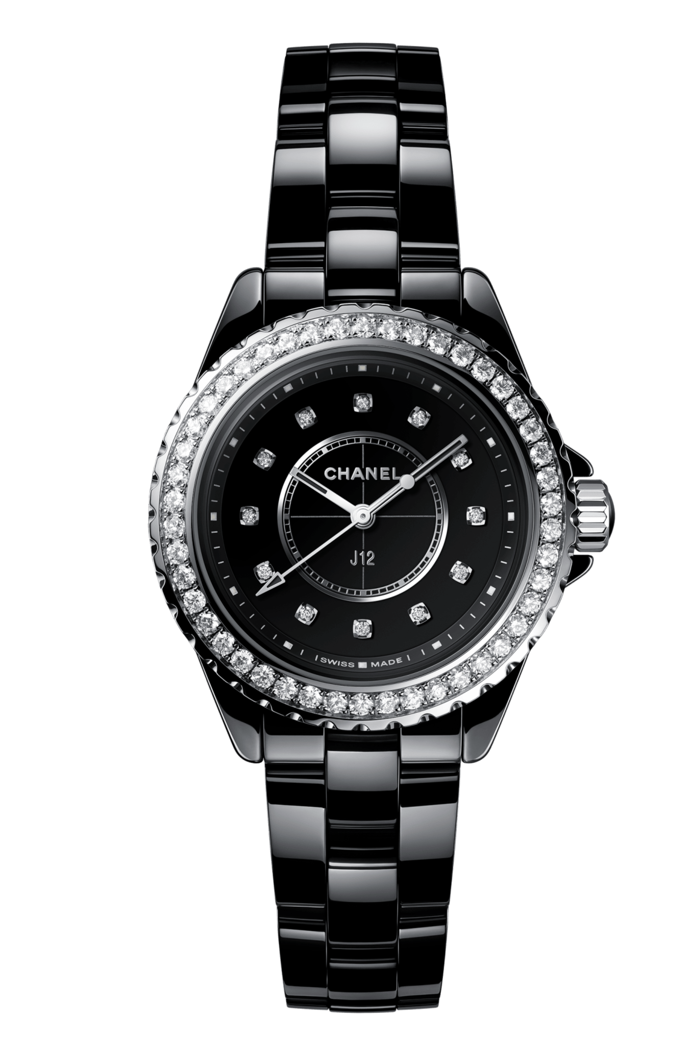 Chanel J12 Marine Black Ceramic Watch H2559 845960007535 - Watches