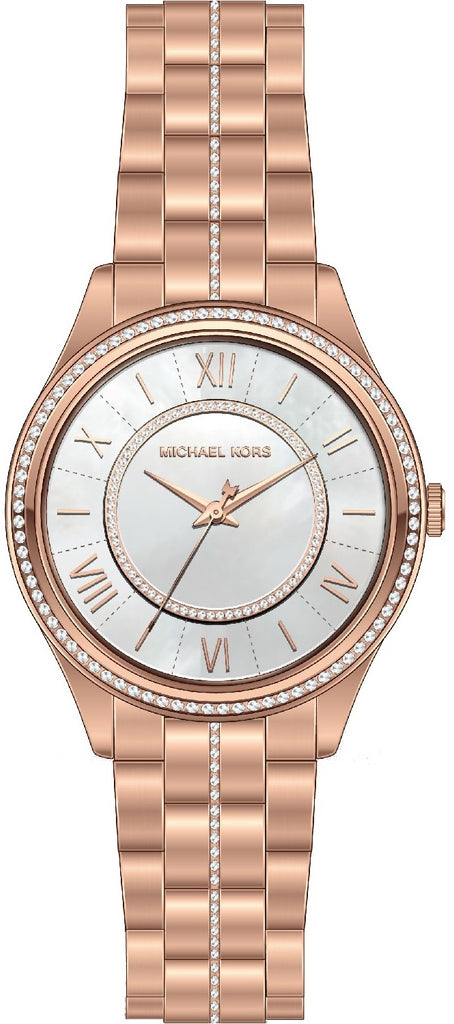 Mini Camille Pavé Rose Goldtone Watch  Michael Kors