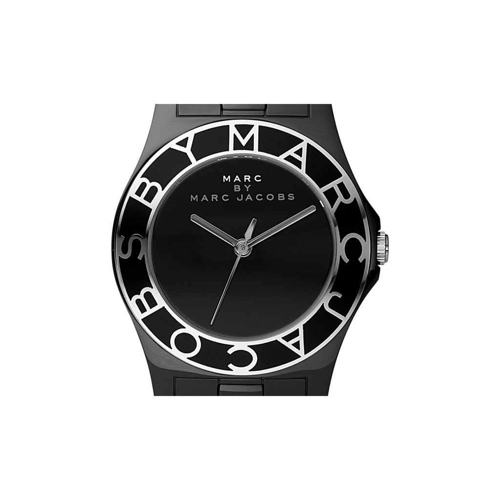 Buy Marc Jacobs Marc Black Dial Ceramic Black Strap Watch for Women ...