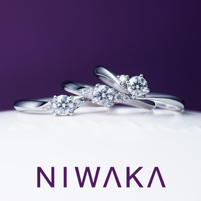 This is a photo of NIWAKA's engagement ring Kotonoha.